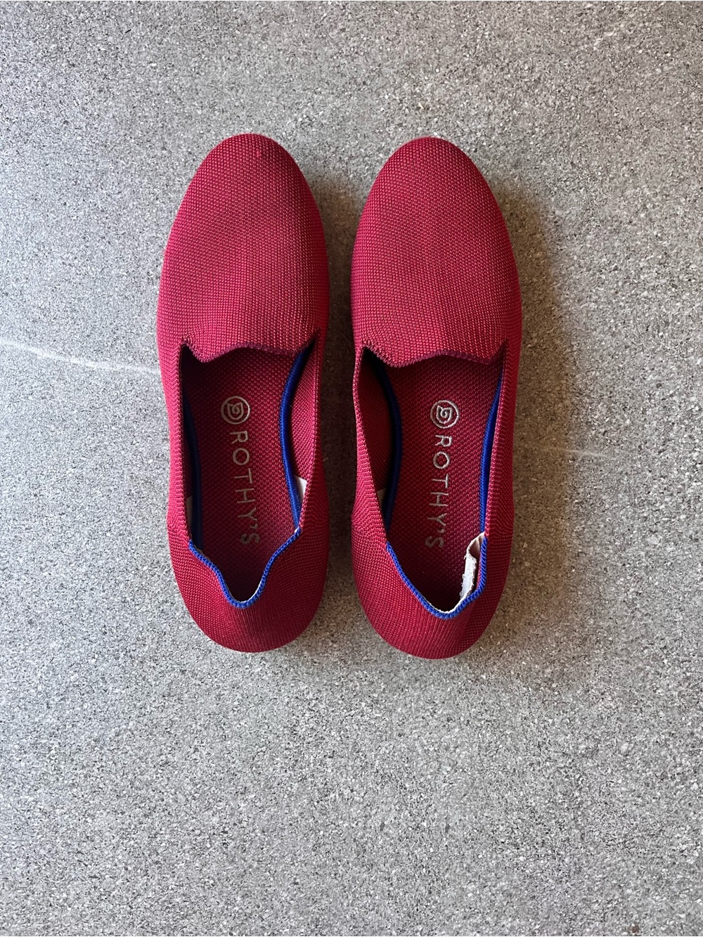 Rothy's Red Slip-On Loafer Flats